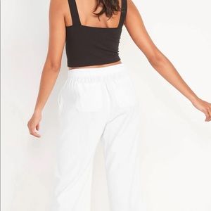 Old Navy White Linen high waisted Pants Women’s Size XXL